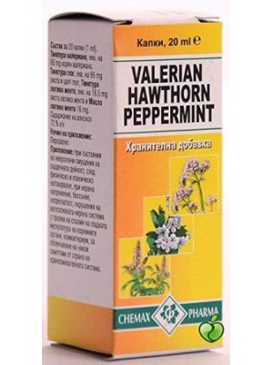 Valerian Hawthorn Peppermint 20 ml.